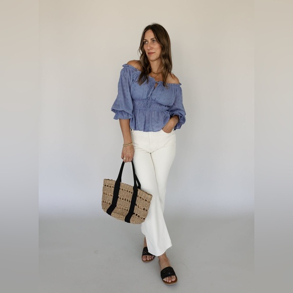 Pistola Ally Straight Leg Denim Jeans size 26 eggshell vintage - Picture 5 of 7